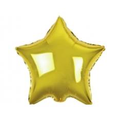 GoDan Star folieballon, guld, 18 tommer