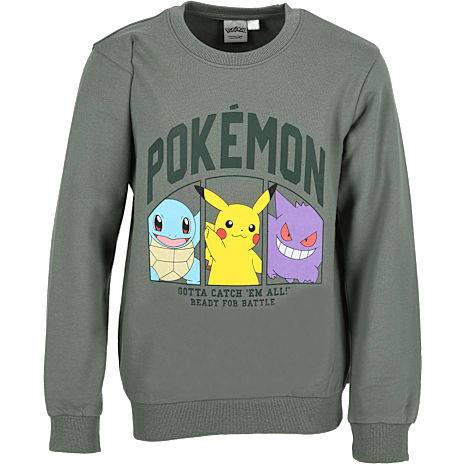Pokémon sweatbluse str. 110/116 - army