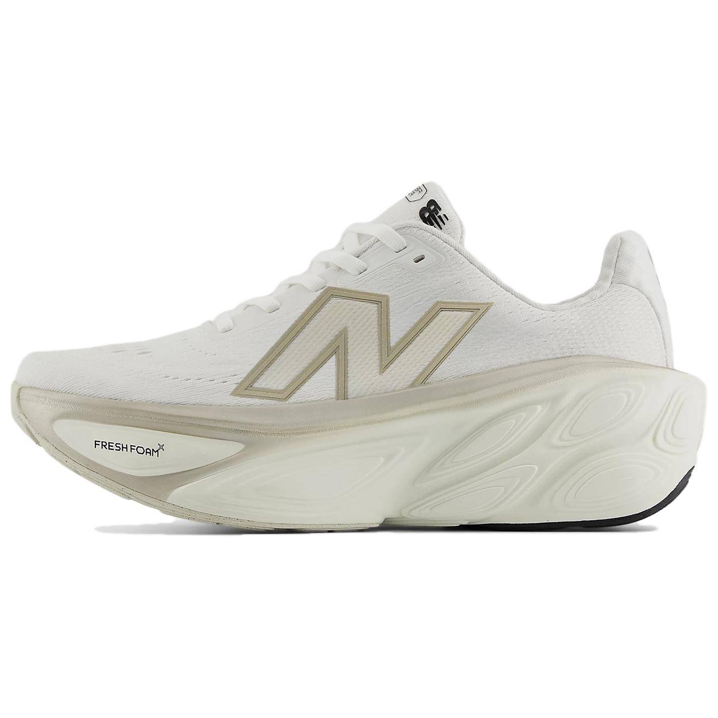 New Balance Fresh Foam X More v5 Havssalt Ljusguld Metallic Damsneakers Krämvit WMORLW5 cm gray
