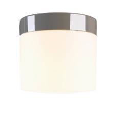 Tak- och vägglampa Opus 200/190 grå, matt opalglas E27