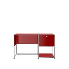 USM - USM Haller 107 skrivbord Ruby Red - Skrivbord - Fritz Haller,Paul Schärer - Röd - Metall
