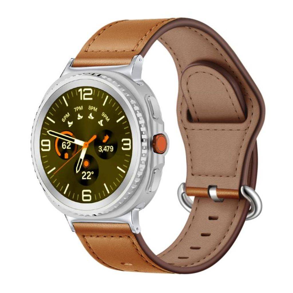 Samsung Galaxy Watch8/Watch8 Classic Urrem Ægte Læder – Brun