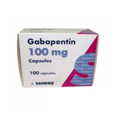 Gabapentine 100 mg 50 caps.
