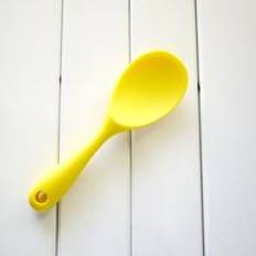 Silikon ris sked, kökssked, riskokare, ris spis, non-stick ris, ris sked, ris spade, anti-skållning - Gul