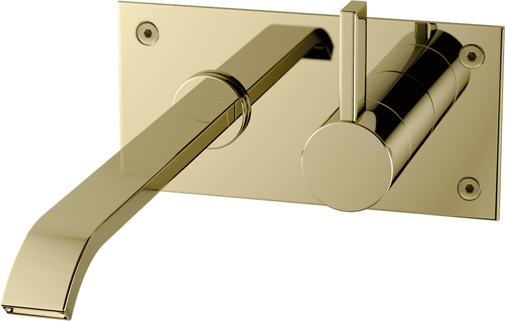 ARM008 Tvättställsblandare, honungsguld mässing
