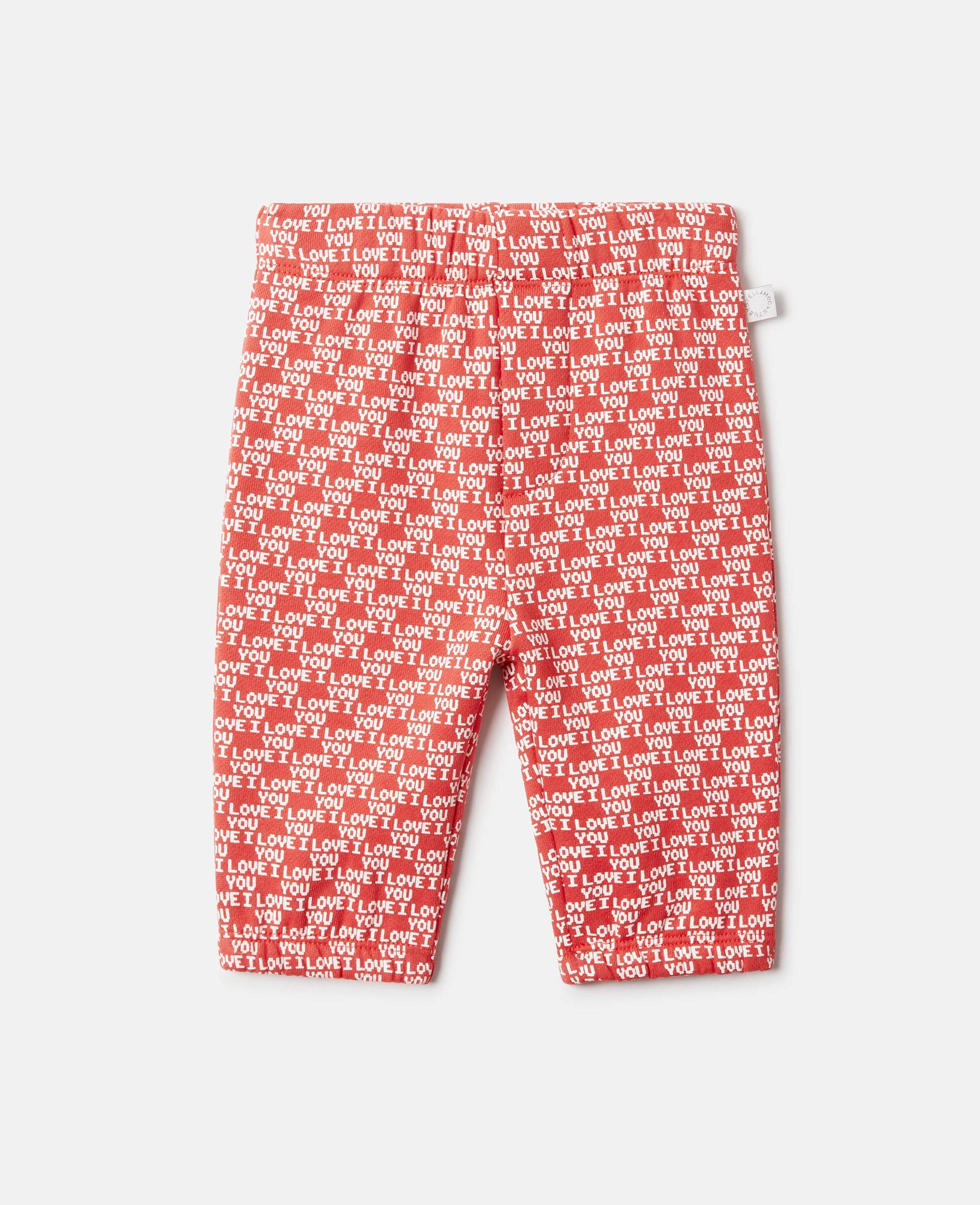 Stella McCartney - I Love You Print Sweatpants, , Size: 12M