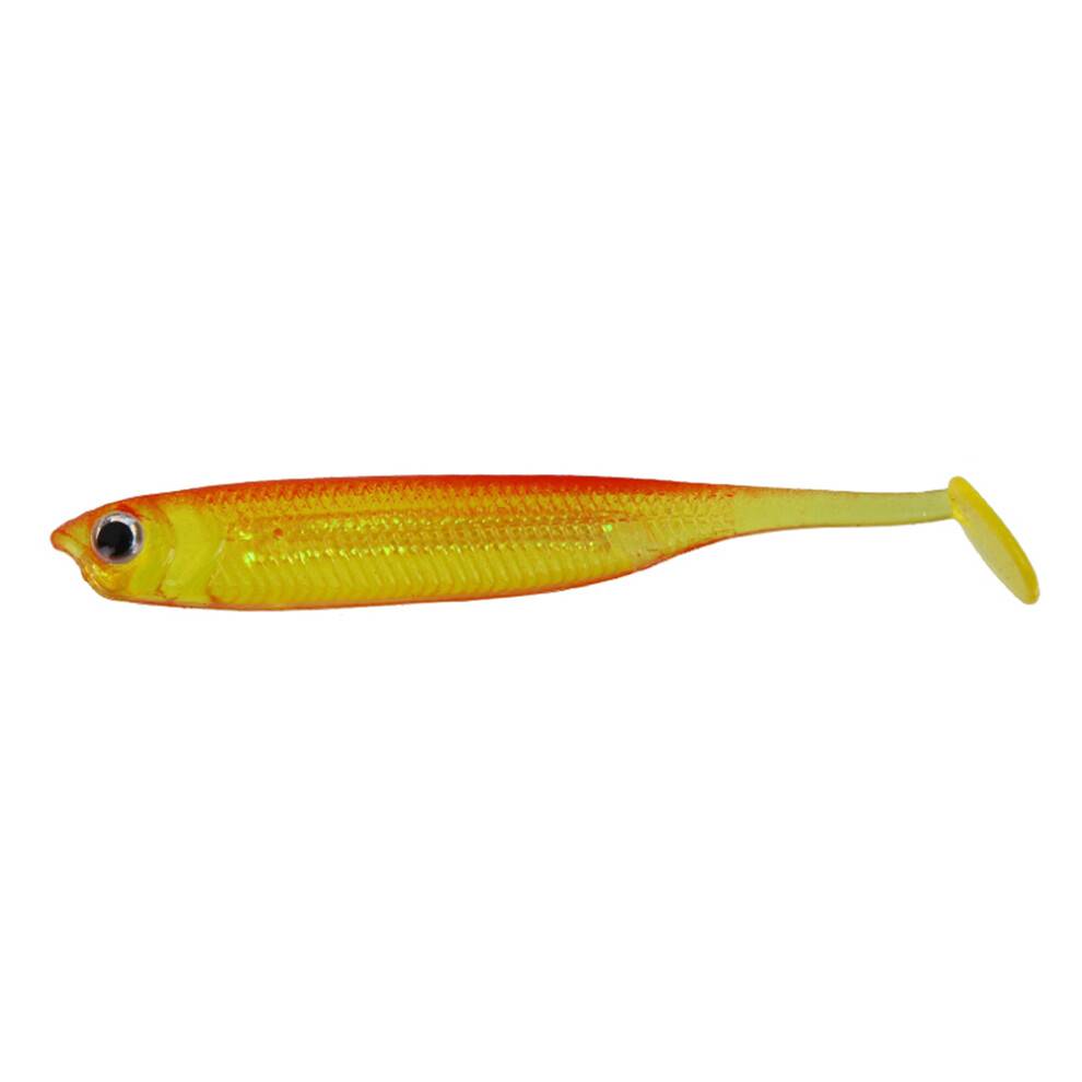 5 ST Mjuka Beten Easy Shiner Silikon Dubbelfärgad Konstgjord Bete 7 cm Fishing Jig Wobblers Tackle Bas Swimbbait Blå