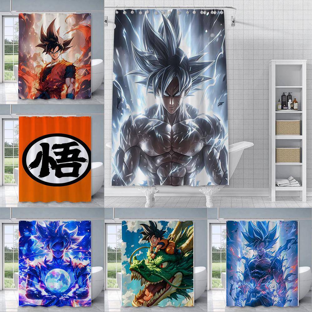 Duschdraperi Anime För G-Goku Vattentätt Polyestertyg Färg Färgglada Duschdraperier Hem Badrumsinredning Draperi Med Krok