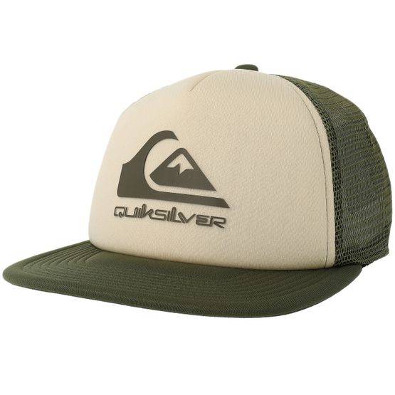 Quiksilver - Beige trucker Keps - Kids Classic Foam M&w Seneca Rock Trucker @ Hatstore