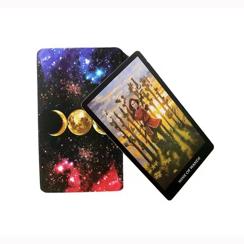 Häxtarotkort Ett 78-kortlek Orakel Engelsk Visions Divinationsutgåva Brädspel gray