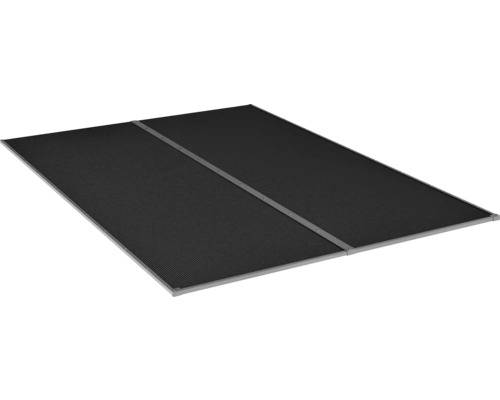 Kanalplasttak komplett HALLE Isolux bärande profiler rökfärgat 16x1050x4000 mm 2st skivor
