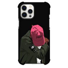 Yeezy Case For iPhone Samsung Galaxy Pixel OnePlus Vivo Xiaomi Asus Sony Motorola Nokia - Yeezy Red Cap Green Jacket Black Background