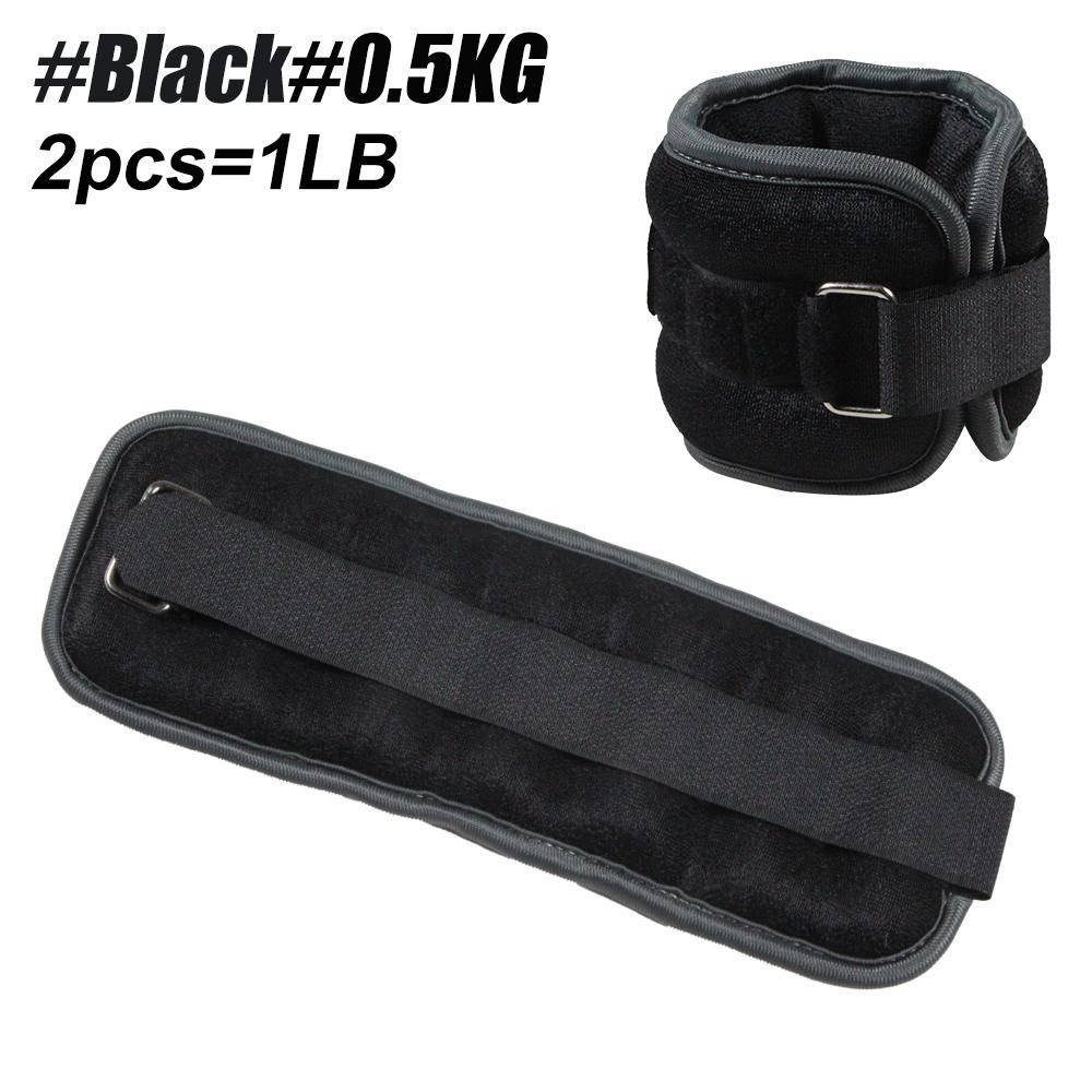 Adjustable Ankle Weights 0.5Kg 1Kg Pair For Women Men Yoga Running Gym Leg Wrist Straps Modularized Design