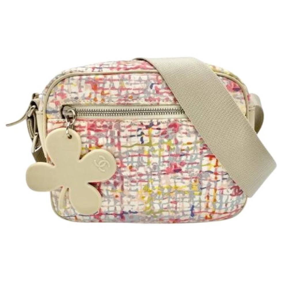 Chanel Vintage Pre-owned Vintage Canvas Skuldertaske - Vintage - Dame - Flerfarvet - ONE SIZE - Uld