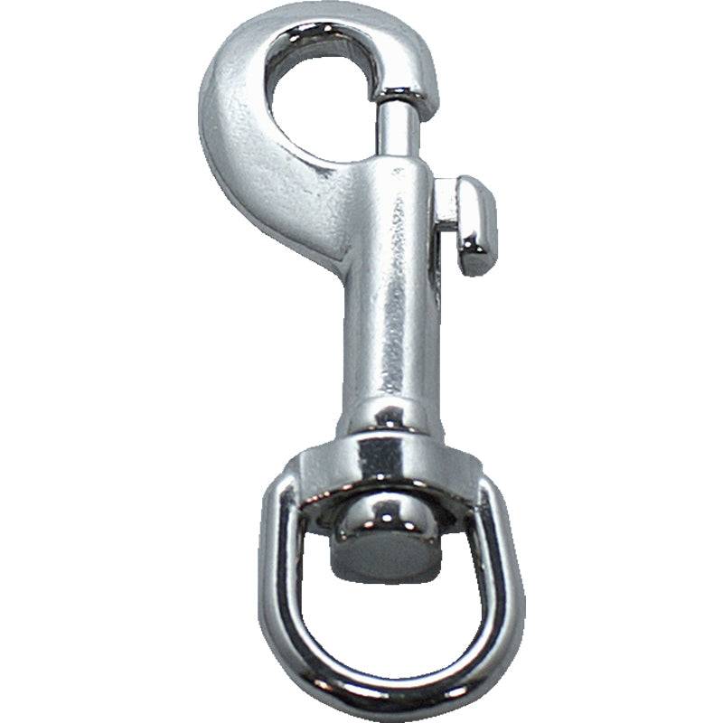 Karabinhage rustfri m/svirvel 225S øje 12 mm L 76 mm