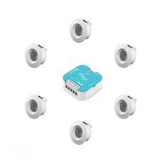 Ladybird 25 Minidownlight 6st + 1st Plejd Led-10: Vit / 2700K / 100°