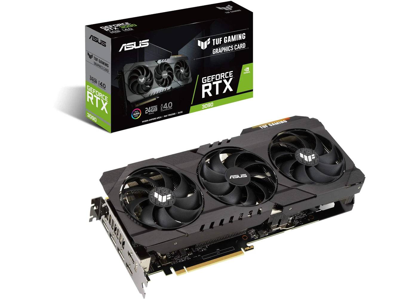 NVIDIA ASUS TUF GAMING GeForce RTX 3090 Graphics Card (TUF-RTX3090-24G-GAMING) - One Size (One Size)