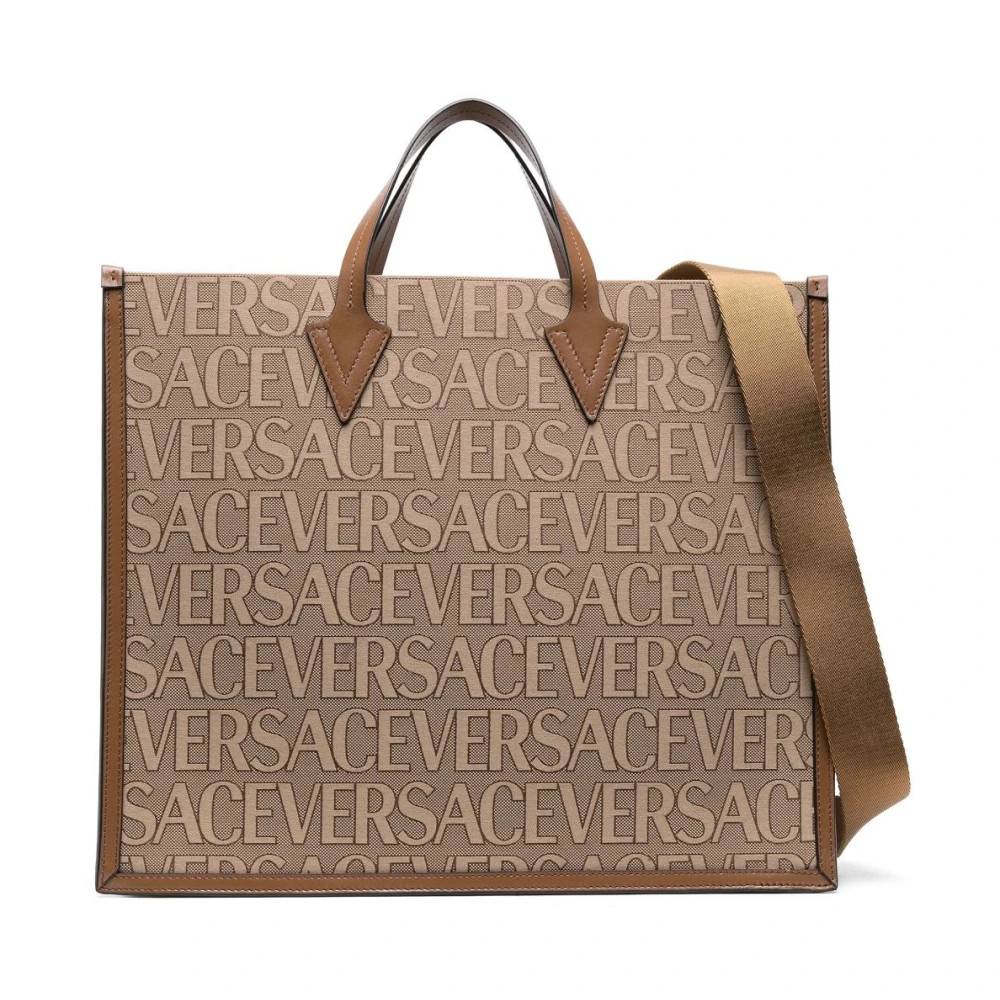 Versace Tote Bags - Tasker - Dame - Brun - ONE SIZE - Bomuld