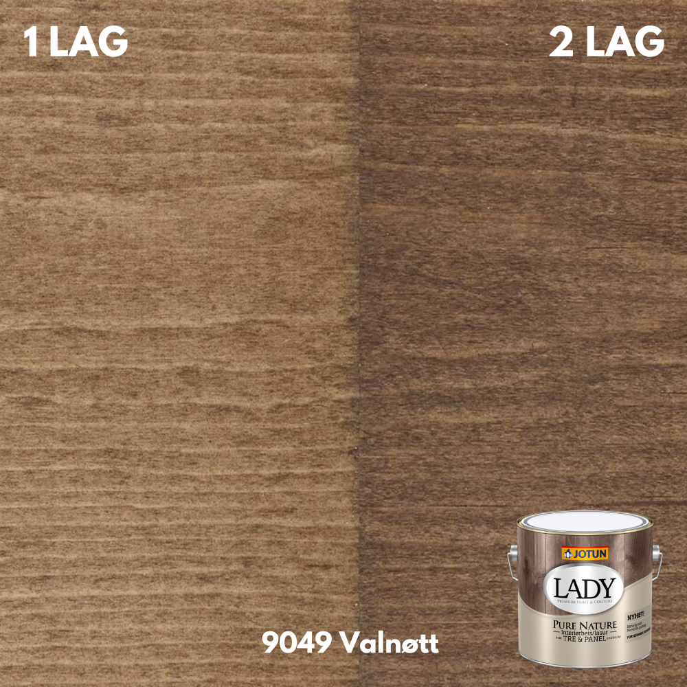 Jotun Lady Pure Nature 9049 Valnøtt - 2,7 ltr..