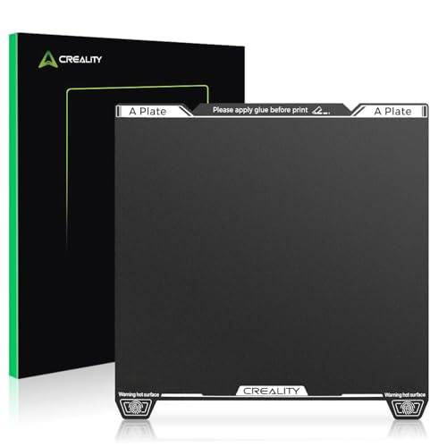Creality K1 Max Epoxidhartsbyggplatta, 315 × 310 mm K2 Pro Fjäderplåtsbyggplatta, slitstark flexibel tryckplattform för Creality Ender 3 V3 Plus 3D-skrivare, utmärkt vidhäftning, hög planhet