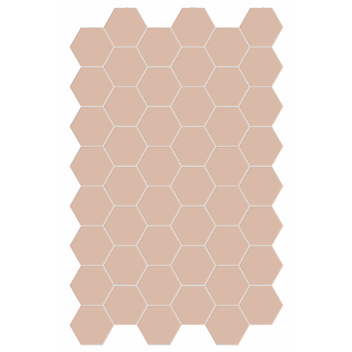 Klinker Hexa Floor Rosy Blush 14x16