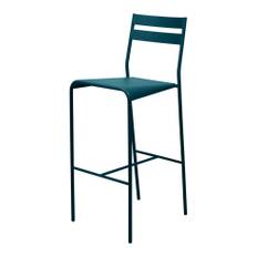 Fermob - Facto Bar Stool Acapulco Blue 21 - Udendørs barstole - Patrick Jouin - Blå - Metal