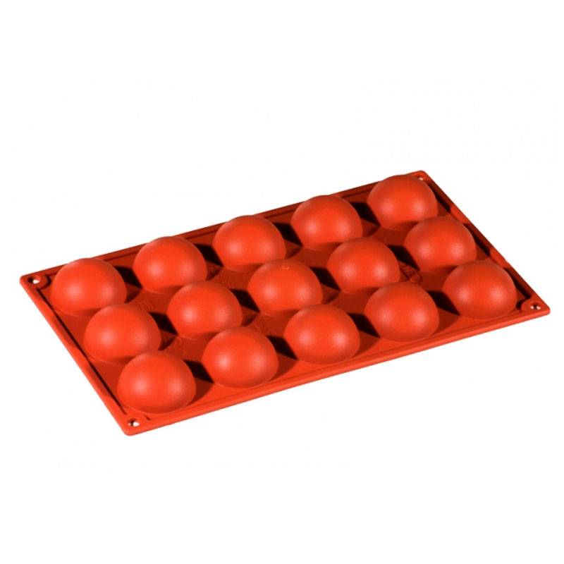 Silikoneform halvkugle 50x23mm - Pavoni