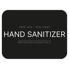Klisteretikett - Hand Sanitizer - Mattsvart
