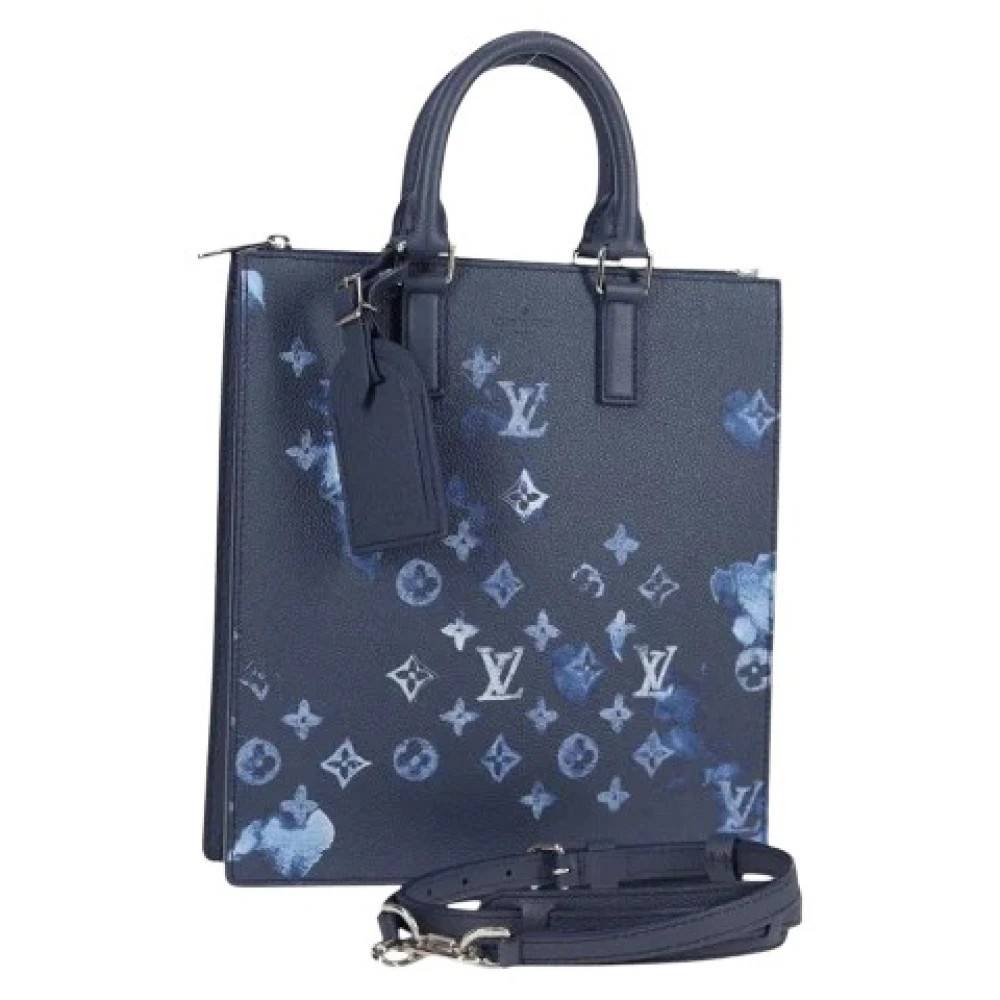 Louis Vuitton Vintage Pre-owned Vintage Monogram Canvas Håndtaske - Vintage - Dame - Blå - ONE SIZE - Uld