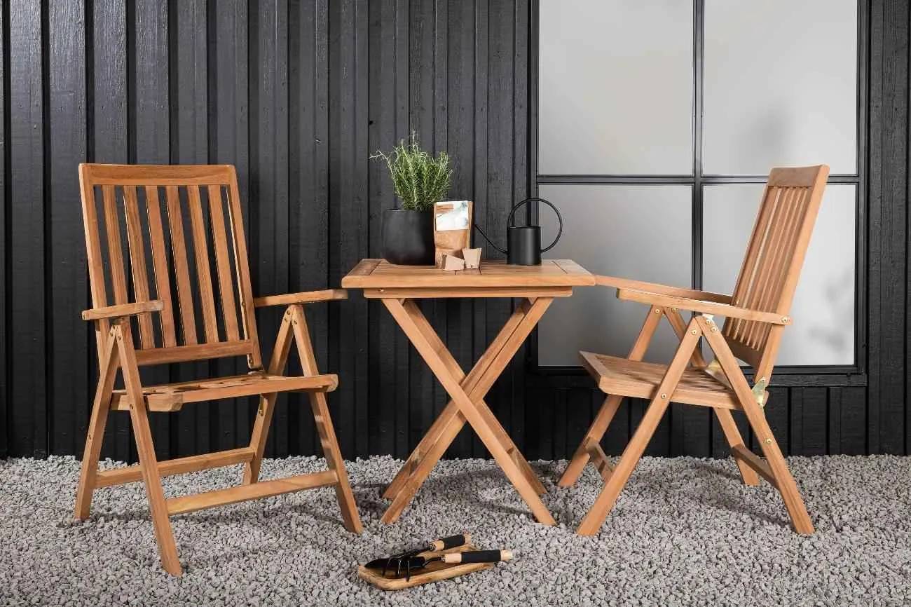 Kenya & Kenya - 70×70 cm med 2 stolar - Matgrupper utomhus - natur