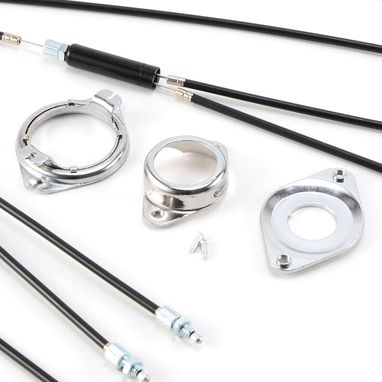 BMX Gyro Brake Cables (Set) Front and Rear (Upper and Lower) Rotor, BMX Bike Gyro System Brake Cables Full Set