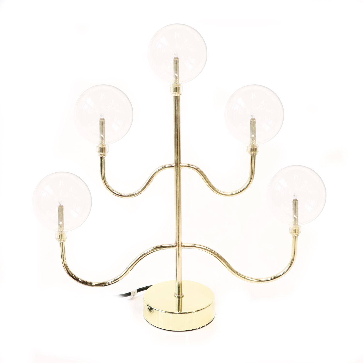 Stjernsund Globe ljusstake 5 ljus Guld