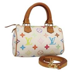 Louis Vuitton Vintage, Pre-owned, Dame, Flerfarvet, ONE SIZE, Uld, Pre-owned canvas tasker