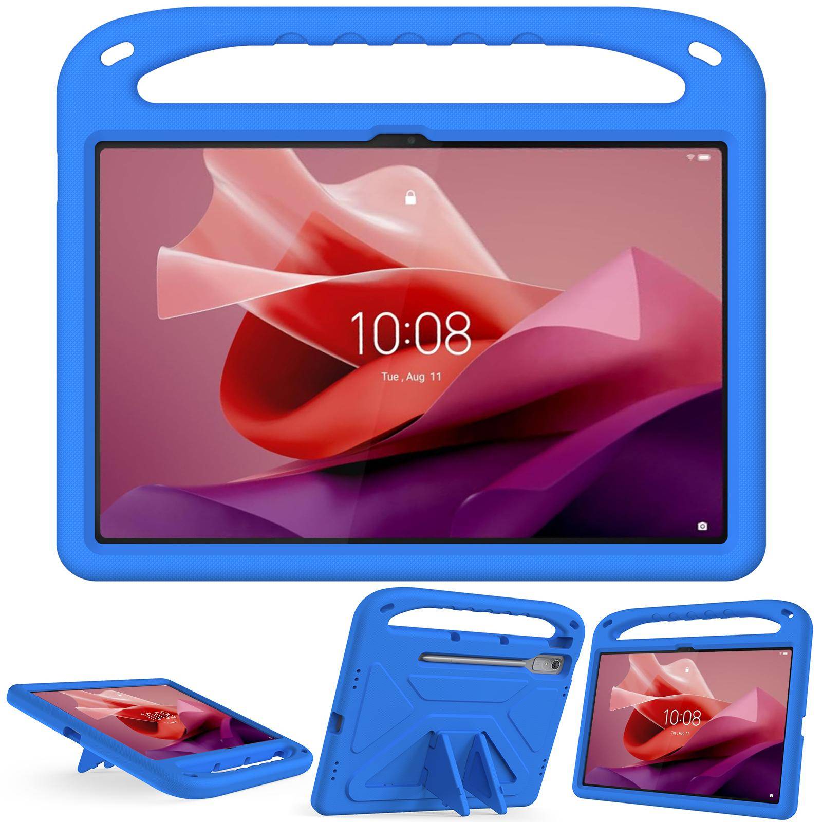 För Lenovo Tab P12 12,7 tum 2023 Fodral Barnsäkert Stöttåligt med Pennhållare Surfplatteställ Skydd För Xiaoxin Pad Pro 12,7 Fodral svart