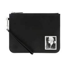 Karl Lagerfeld, Tilbehør, Dame, Sort, ONE SIZE, Læder, Legend Clutch Taske