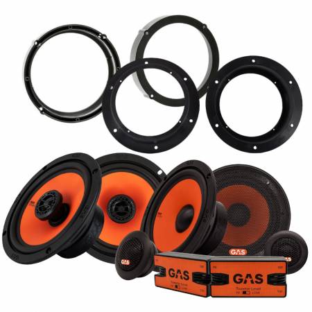 GAS MAD K2/X2 6.5" högtalarpaket, VW Golf/Passat