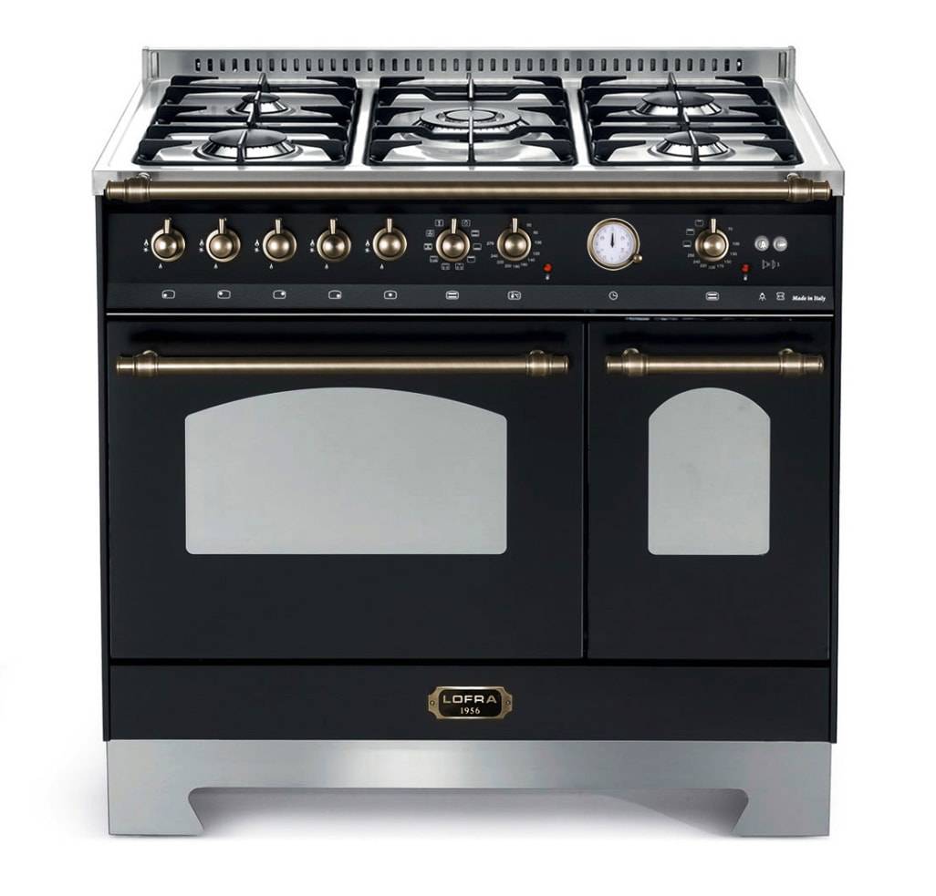 Lofra, Spis - Dolce Vita 90 cm (2 ugnar) (Svart/Brons) Gas