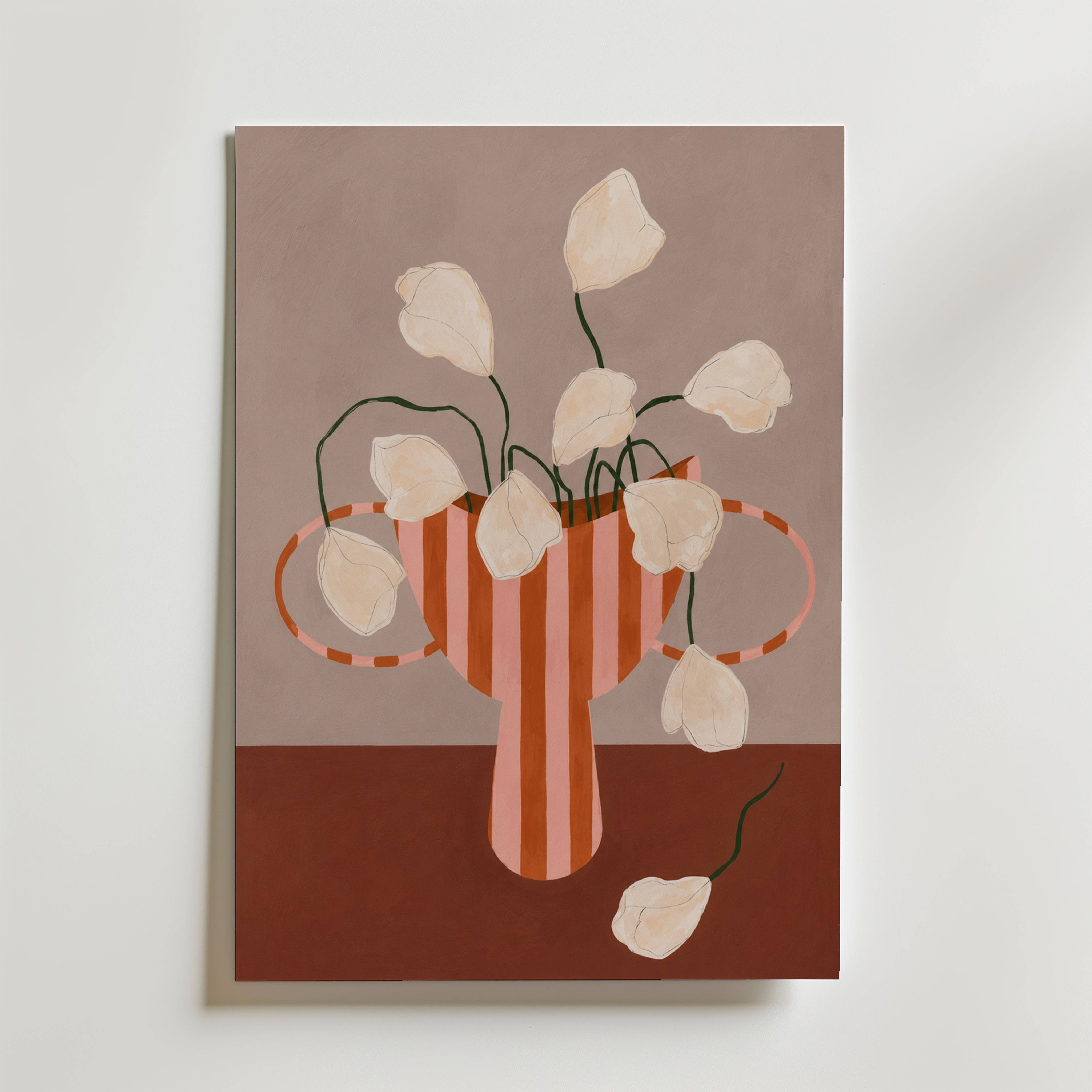 Languid Bloom Poster - Premium Canvas 50x70 cm