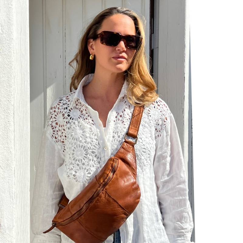 Custer bumbag - Cognac bøffelskind - Montana