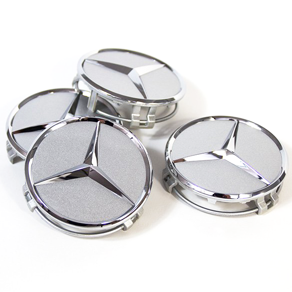 Centerkapsler Original - Mercedes-Benz - Sølv Str. 70/75 mm