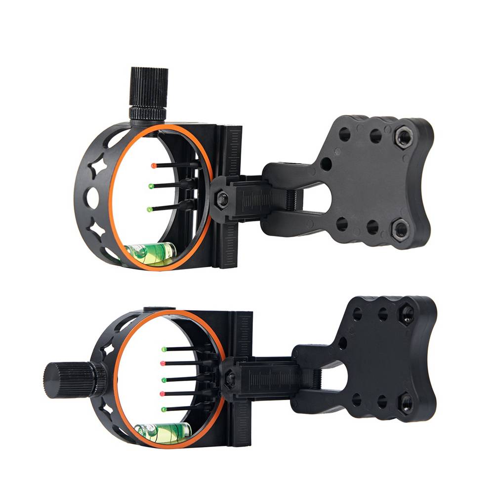 Toparchery 3-Pin 5-Pin Bow Sight for Compound Bow Recurve Bow Sight with Fiber Optic Archery Accessories  Shooting Hunting Set