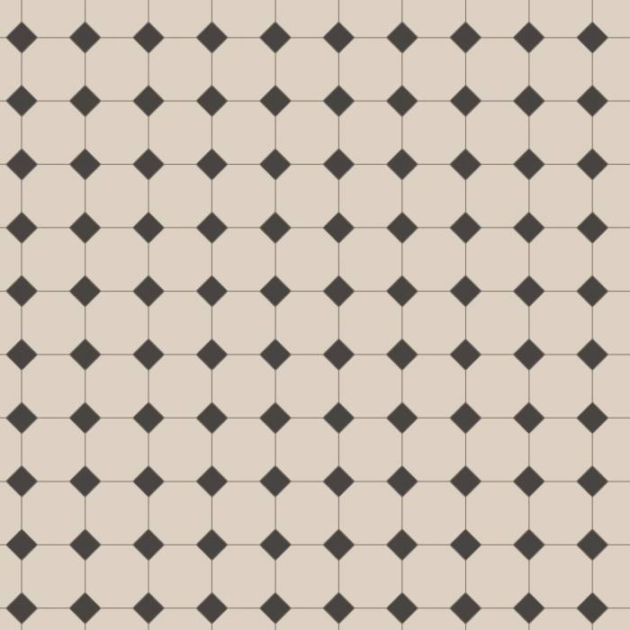 Klinker Victorian Floor Tiles mönster York Dover White / Black