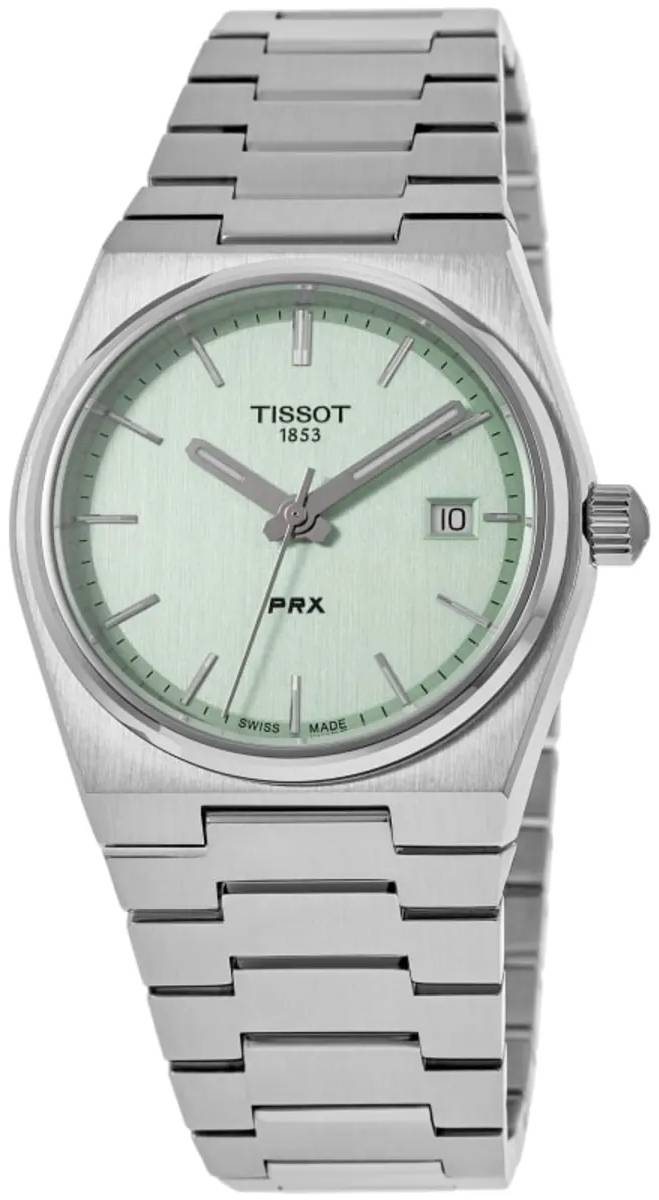 Tissot Damklocka T137.210.11.091.00 PRX Grön/Stål Ø35 mm
