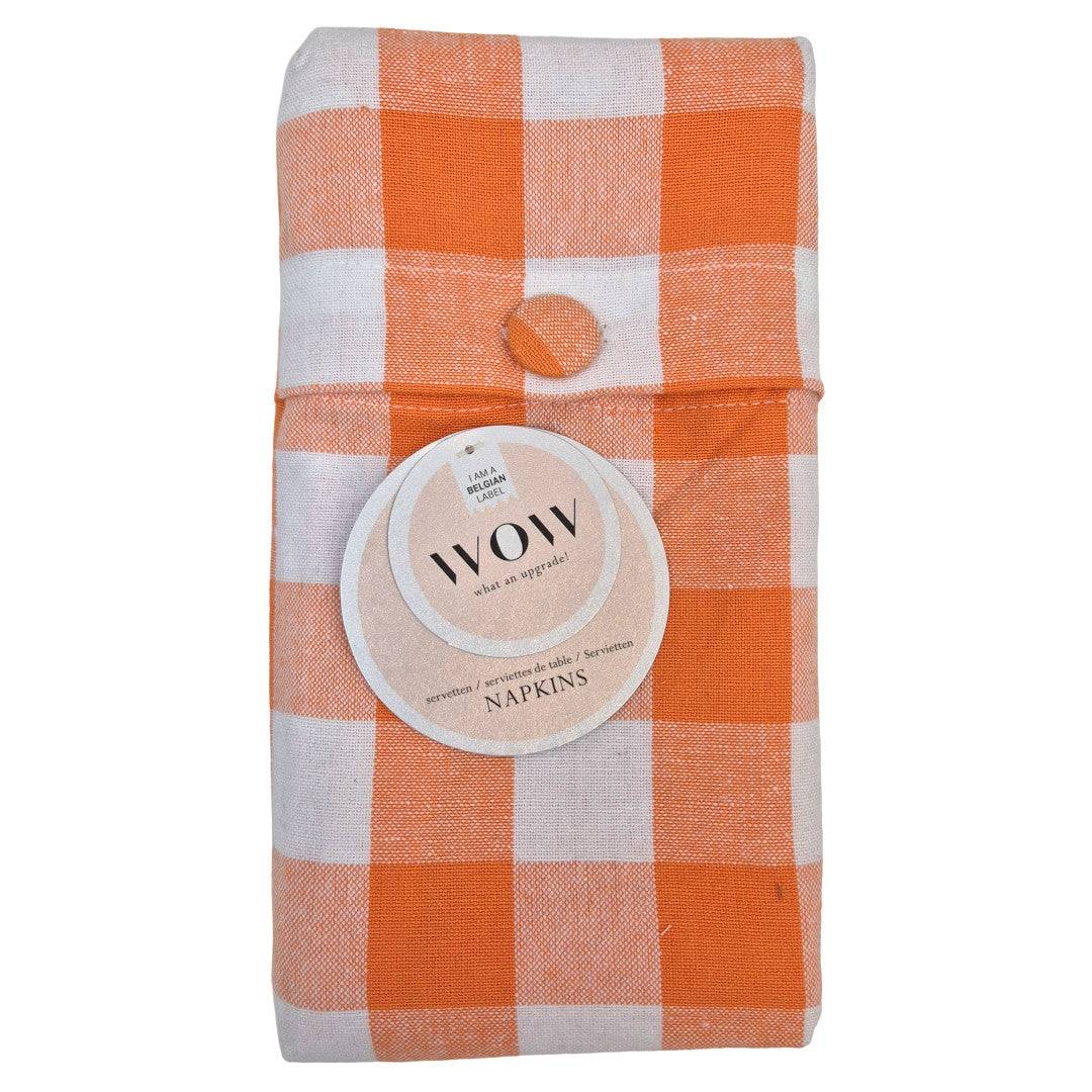 WOW Spring Apricot – Ternede stofservietter 45 x 45 cm (4 pack)