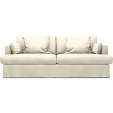 Överdrag till MIO Harper 3-sists soffa, White, Linne - Bemz