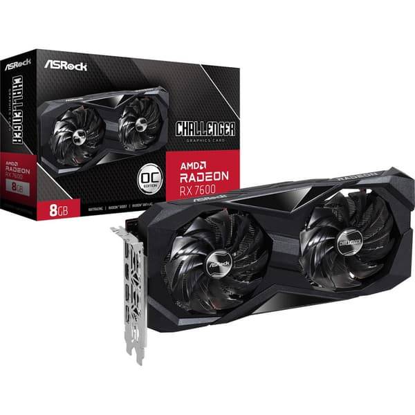 ASRock RX 7600 Challenger 8GB GDDR6, PCIe 4.0 grafikkort