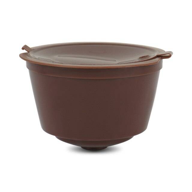 Nespresso 1/2/3 st kaffekapsel nestle dolce gusto kapsel återanvändbar kaffefilter kapselmaskin barista kaffetillbehör - 1 st bruna