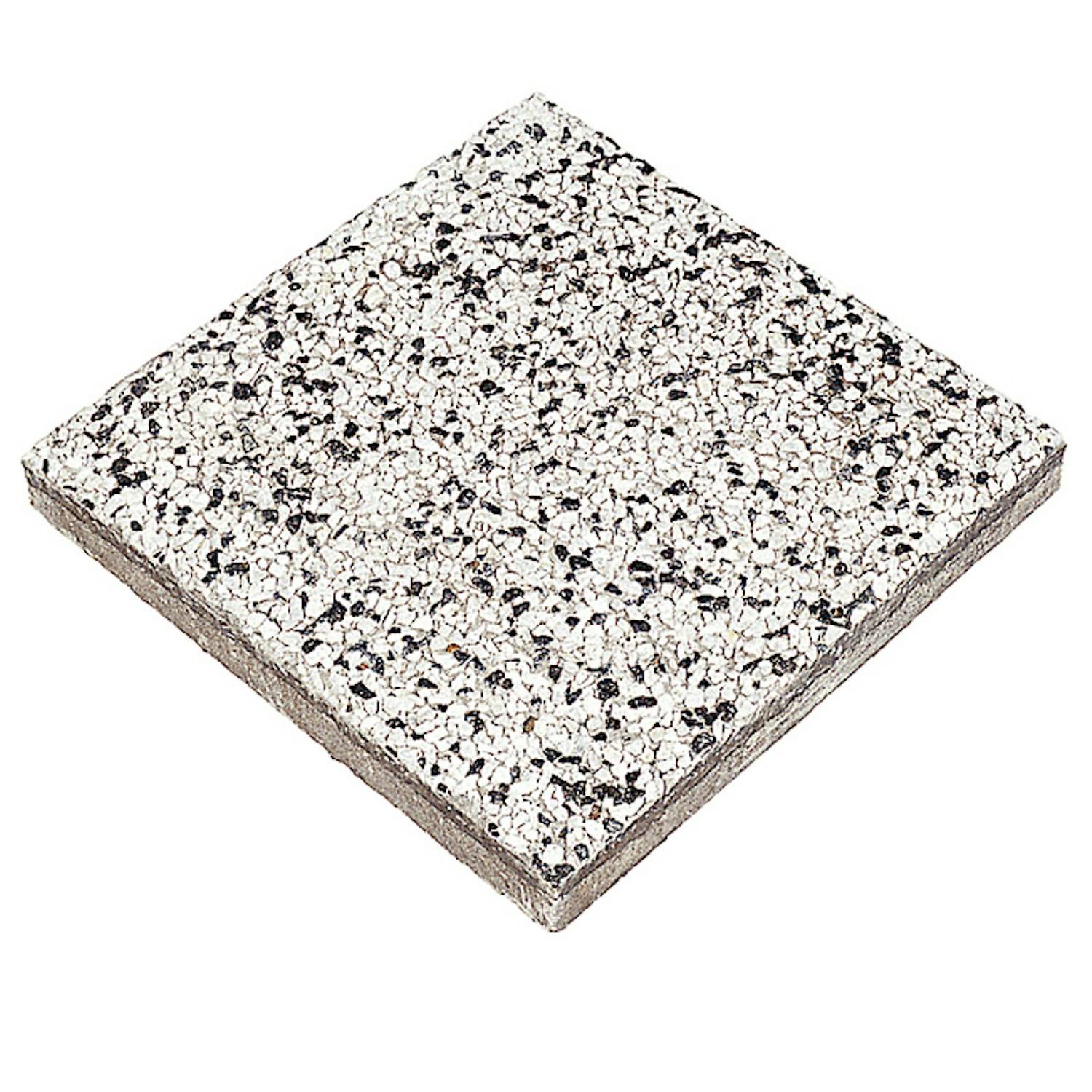 Platta S:t Eriks Frilagd Vit-svart marmor, 400x400x45 mm