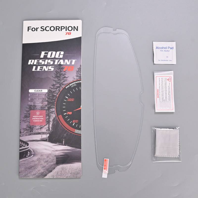 Visor Anti Fog Sticker for Scorpion R1 Air Exo 520/391/1400 Carbon Motorcycle Helmet Accessories Fit for KDF-16-1 Anti-Scratch