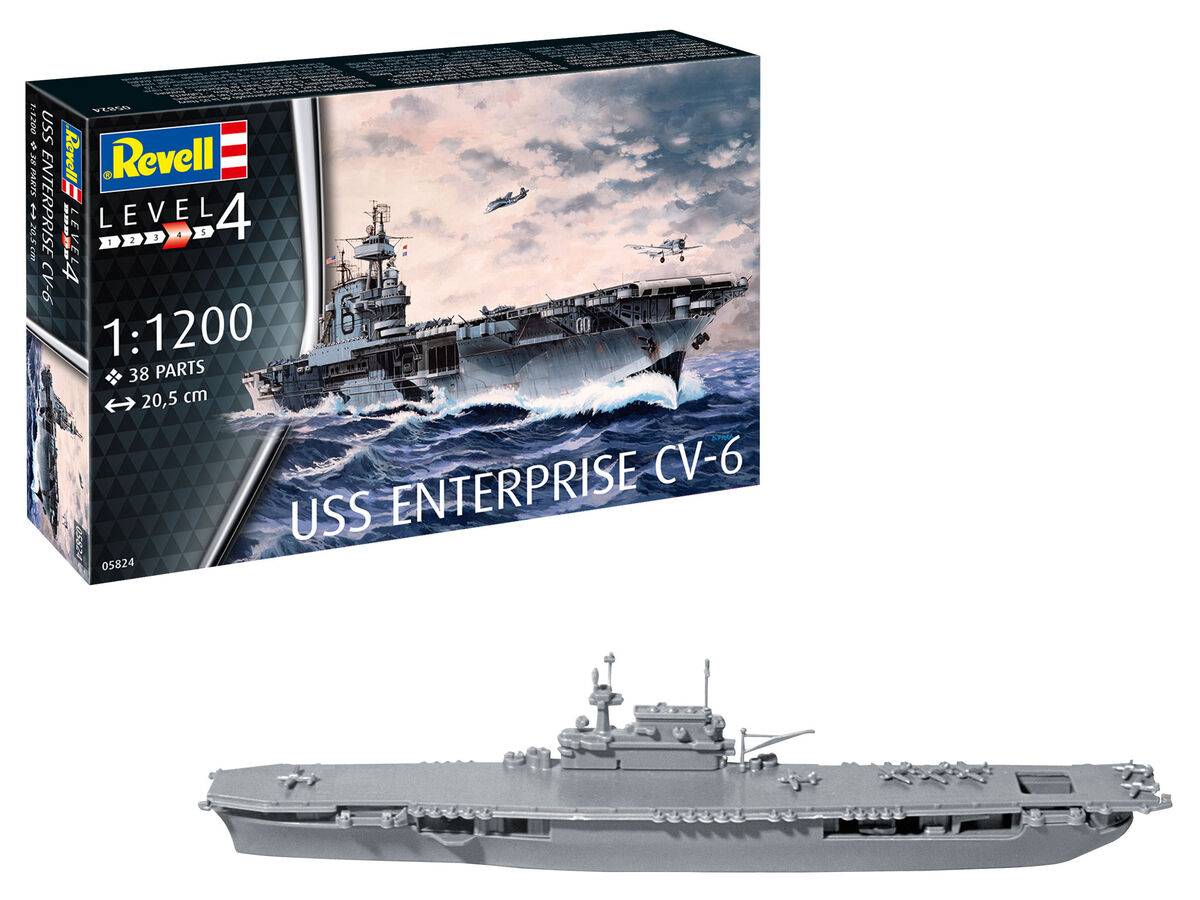 Revell - Model Set Uss Enterprise Cv-6 1:1200